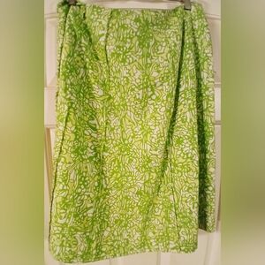 NWOT - Peck & Peck Collection A-line Skirt, Silk/Cotton Blend, Fully Lined 12